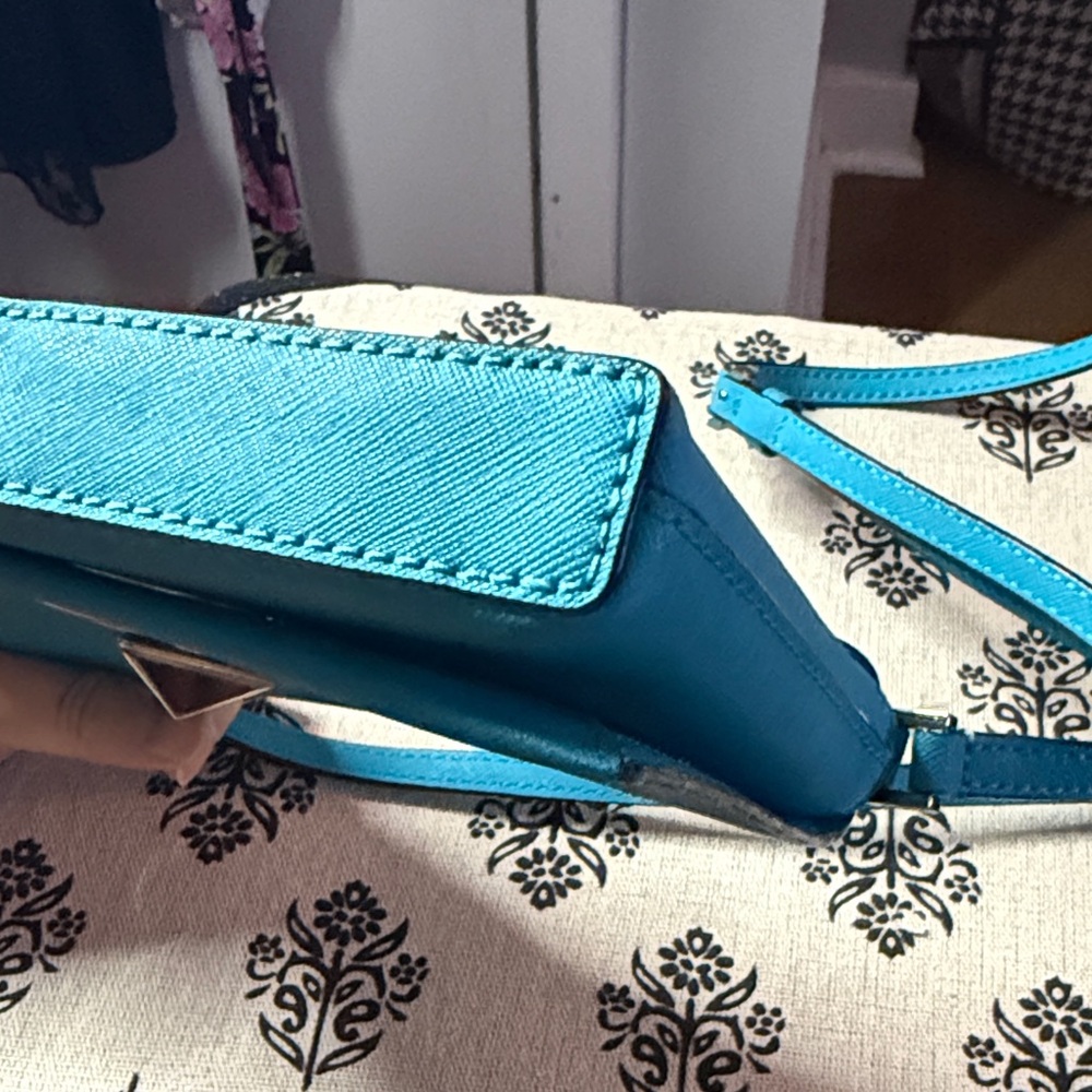 Kate Spade Turquoise Crossbody Bag with Silver Accent - Picture 7 of 10
